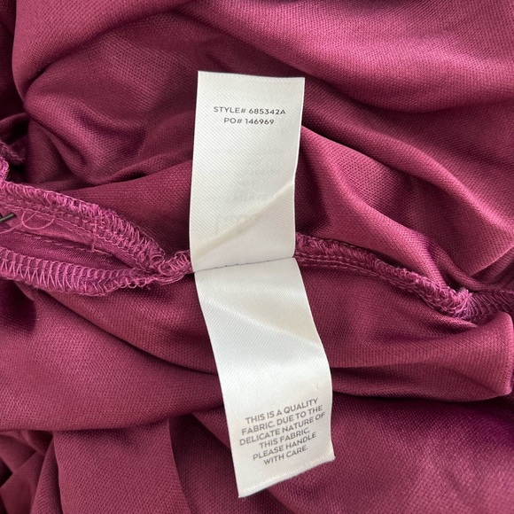 NWT lulu’s long dress maxi dress dark red burgundy women’s size small Small - Picture 13 of 16